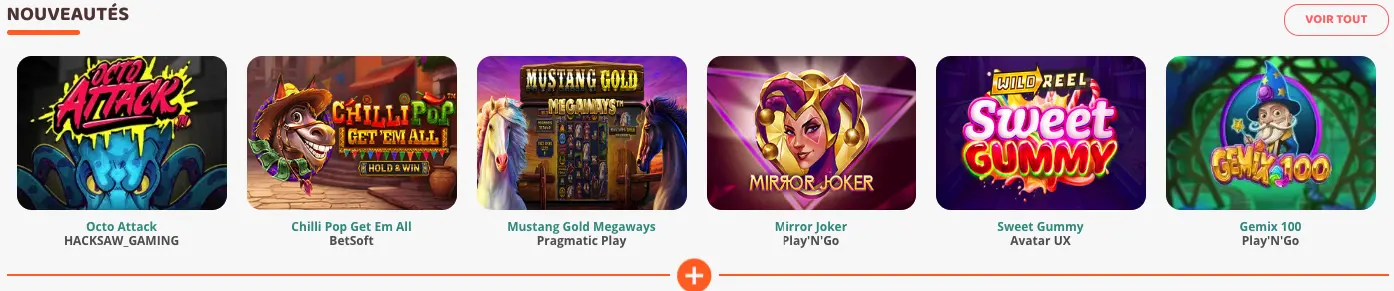 Moi Casino nouveaux jeux